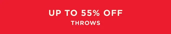 Up To 55% Off Throws