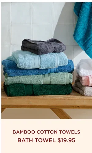 Bamboo Cotton Towels