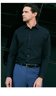 Shop Men's Navy 1MX Dress Shirt