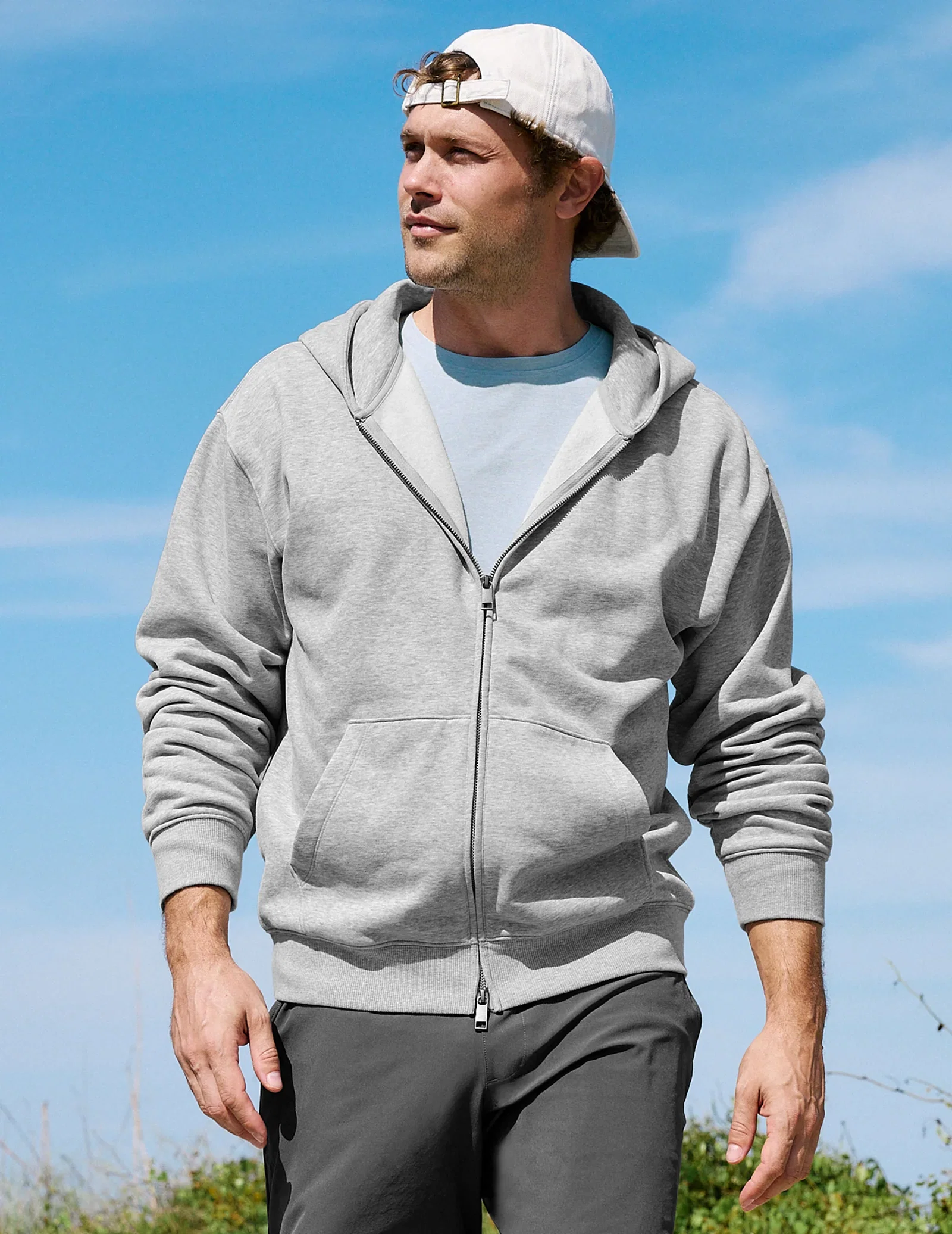 Image of LuxeFleece™ Men's Full Zip Hoodie