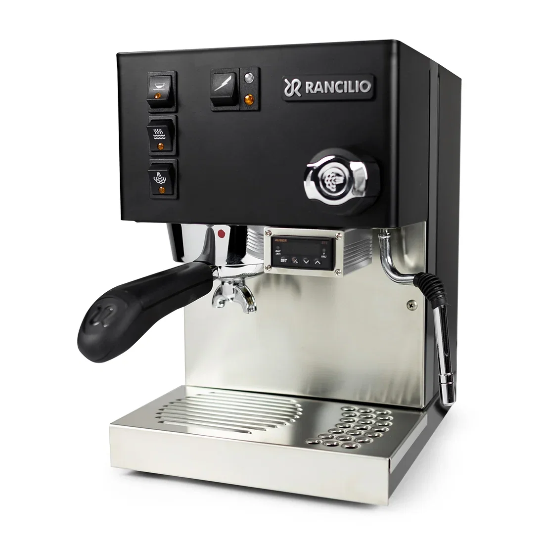 Image of Rancilio Silvia PID Espresso Machine - Black - Open Box