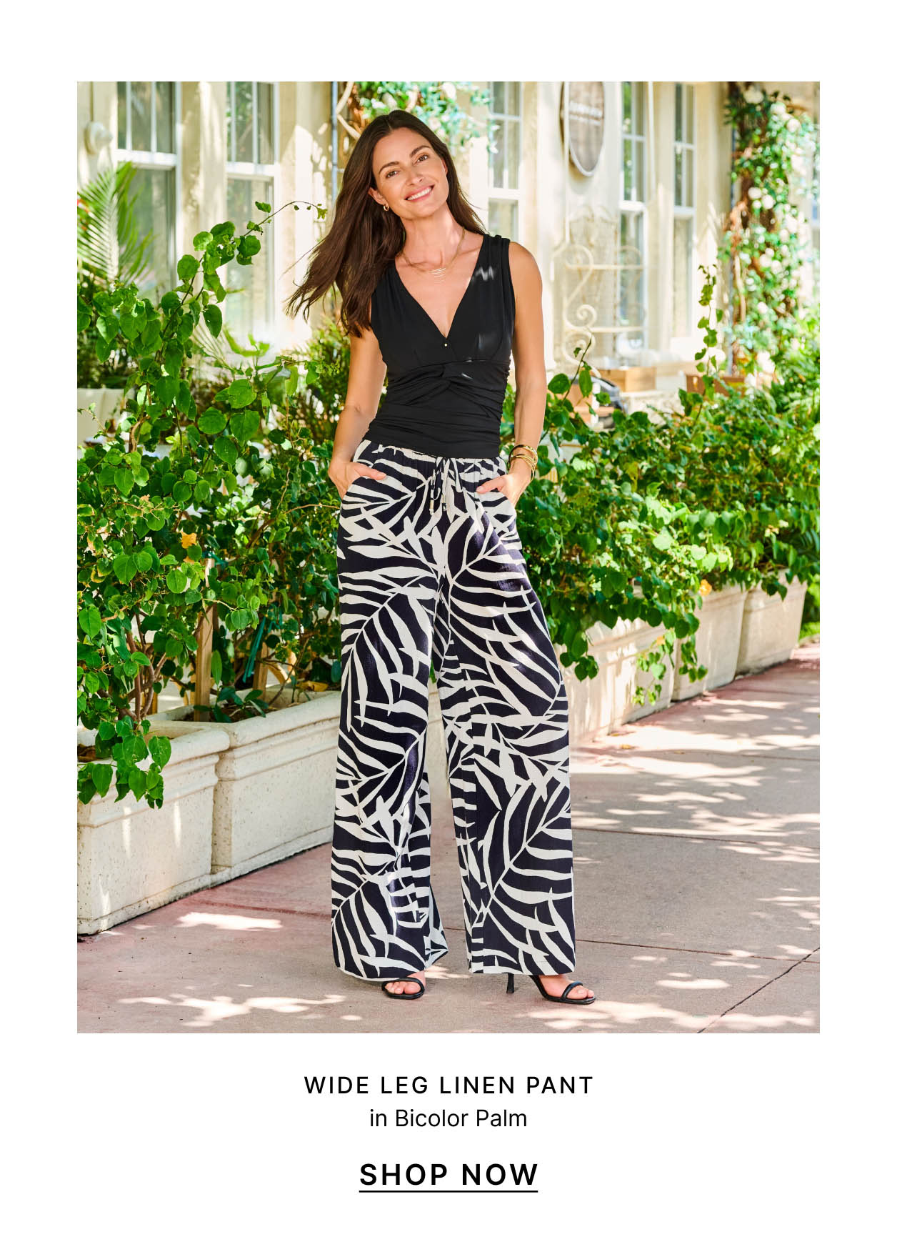Wide Leg Linen Pant