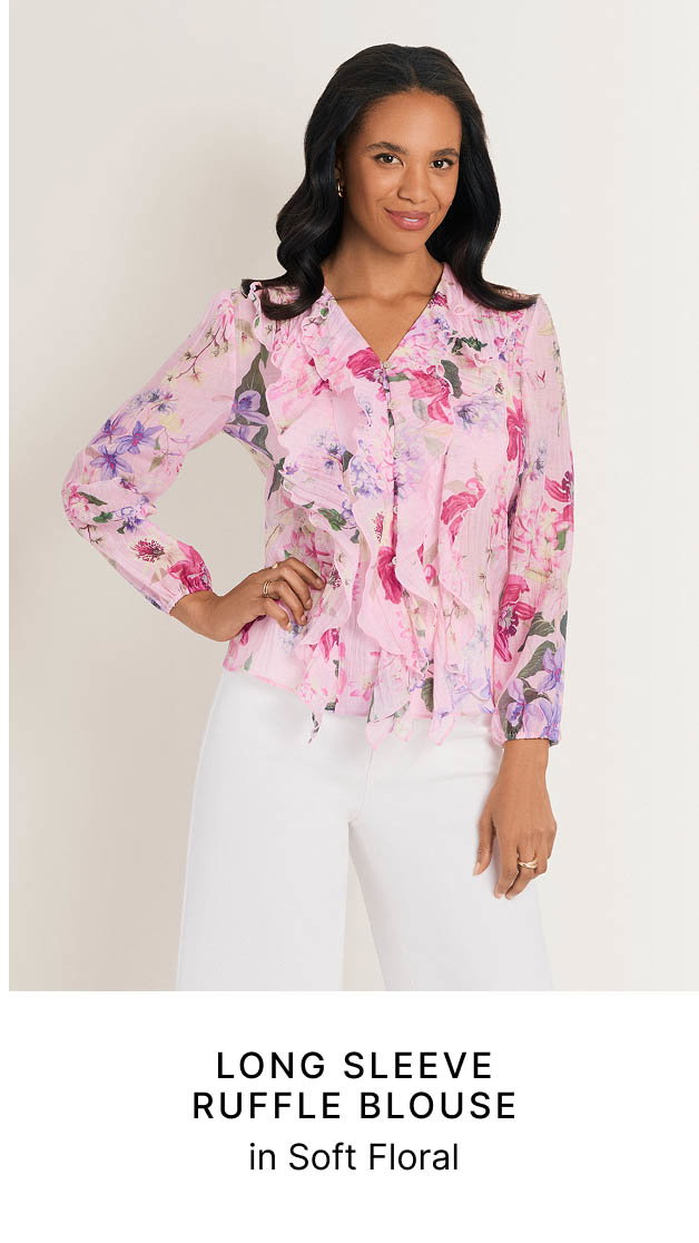 Long Sleeve Ruffle Blouse