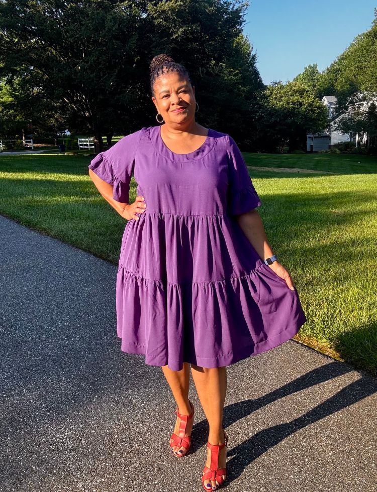 Sewing Byrdie in Minerva Core Range Viscose Challis
