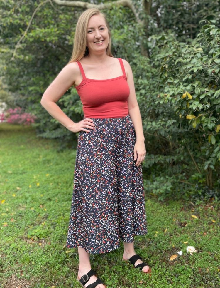 So I Sewed ths in her Amber Culottes