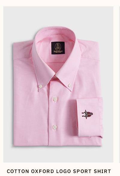 COTTON OXFORD LOGO SPORT SHIRT