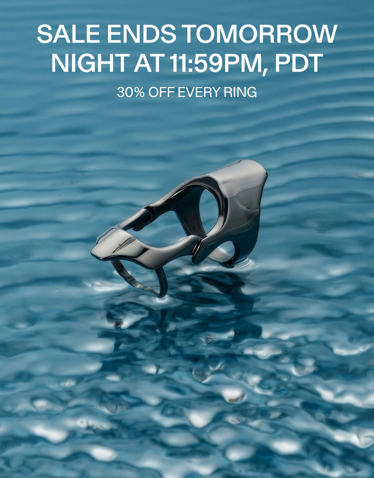 Sale Ends Tomorrow Night at 11:59pm, PDT. 30% Off Every Ring