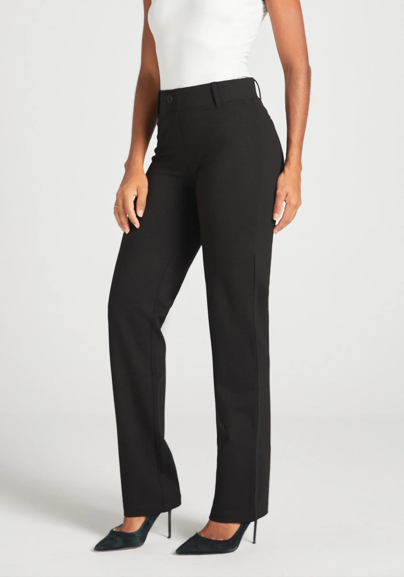 Classic DPYP™ Dress Pant Yoga Pant | Straight (Black)