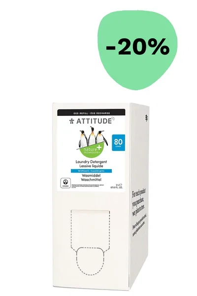 Attitude Bulk To Go 2L Liquid Detergent - Wildflowers -20 %