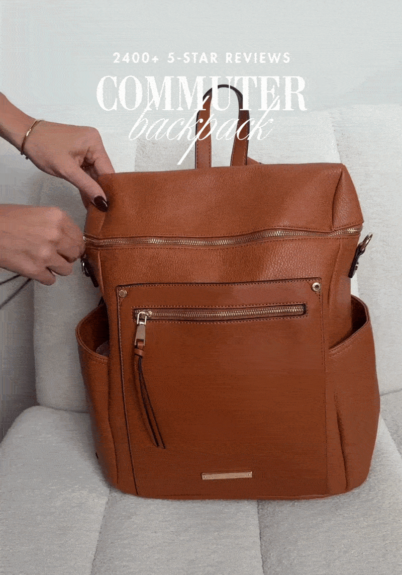 The Commuter Backpack Cognac