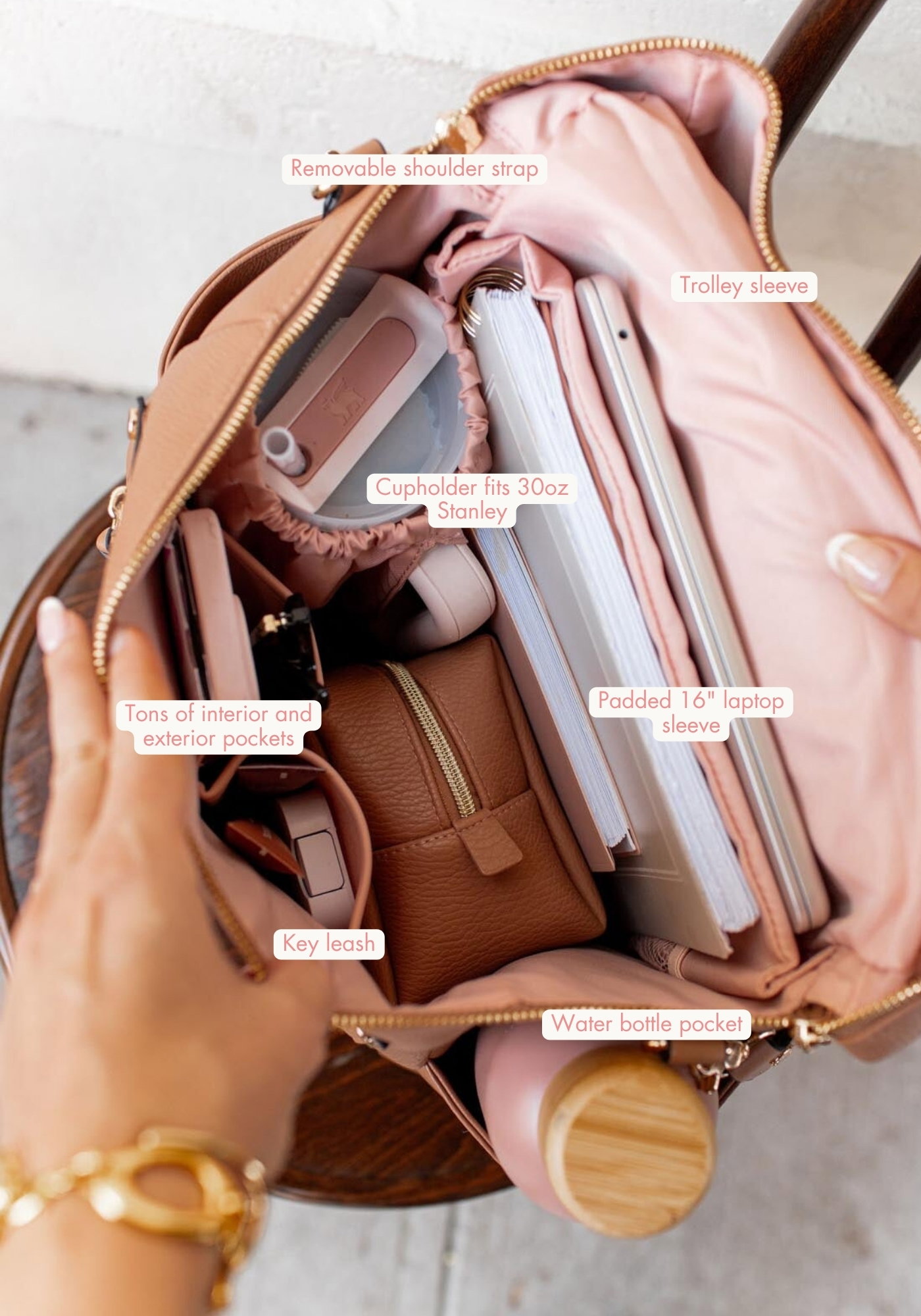 The Commuter Backpack Cognac