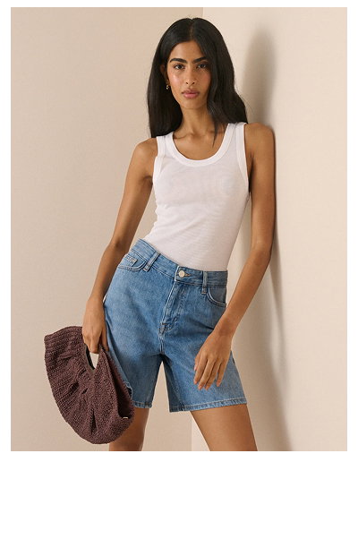 Blue Denim Brockwell Denim Shorts