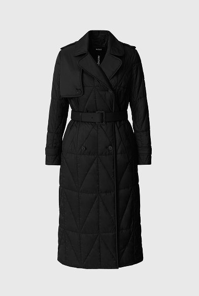 MAVIS Quilted Maxi Trench Coat