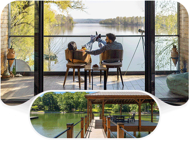 Unwind in distinctive homes with coastal vistas, rushing river views, and serene lakeside settings.