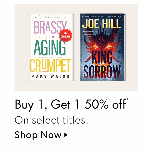 Buy 1, Get 1 50% off | On select titles.