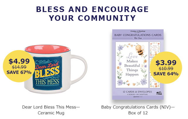 Bless and Encourage Your Community | Ceramic Mug | Cards