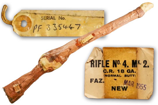 Mummy Wrapped British Lee-Enfield Faz No. 4 Mk 2 Rifle .303 British