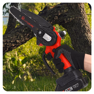 Mini Rechargeable Chainsaw with Batteries by LivingSURE™