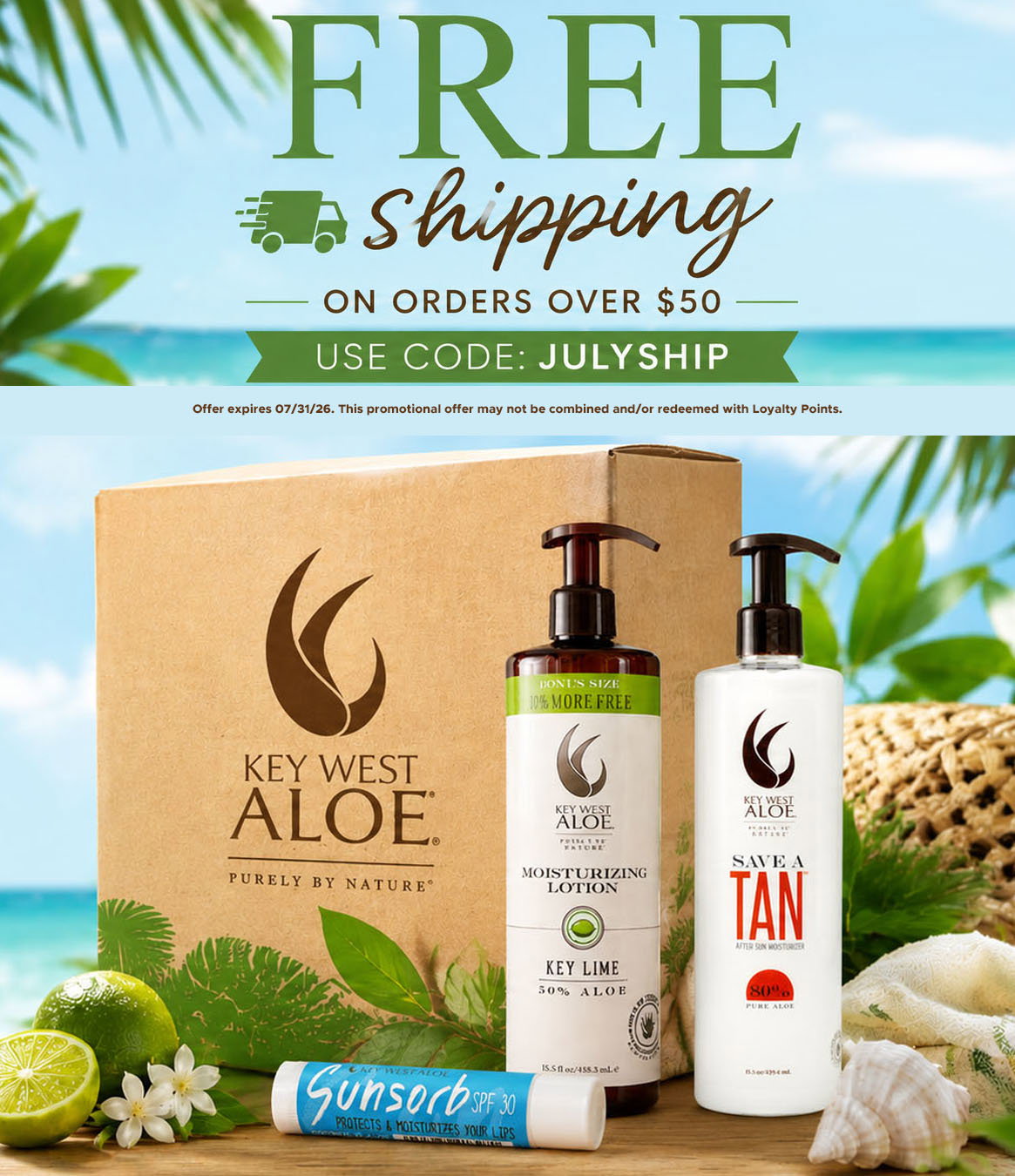 Free shipping on orders $50+