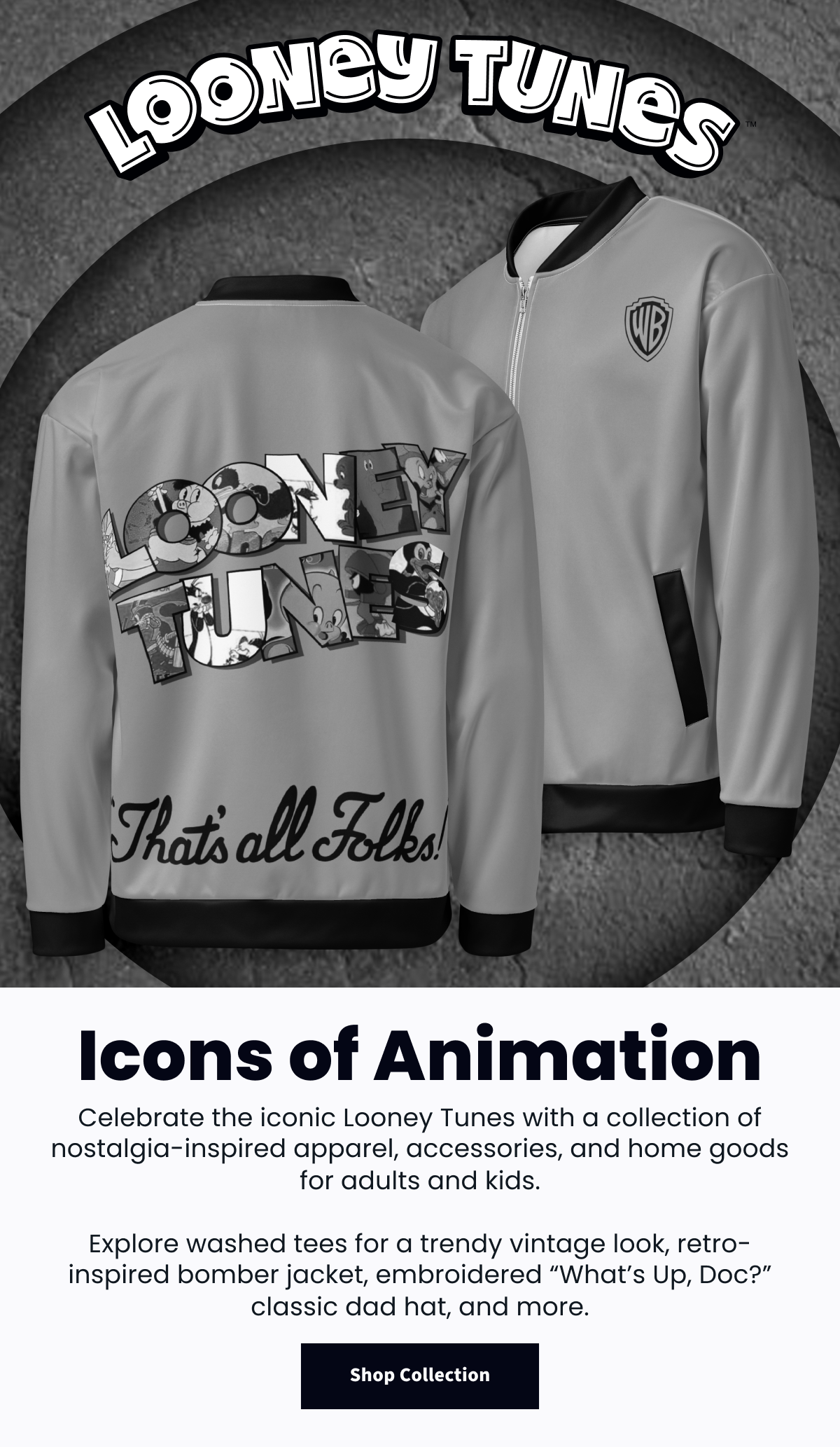 Icons of Animation. Shop Looney Tunes.