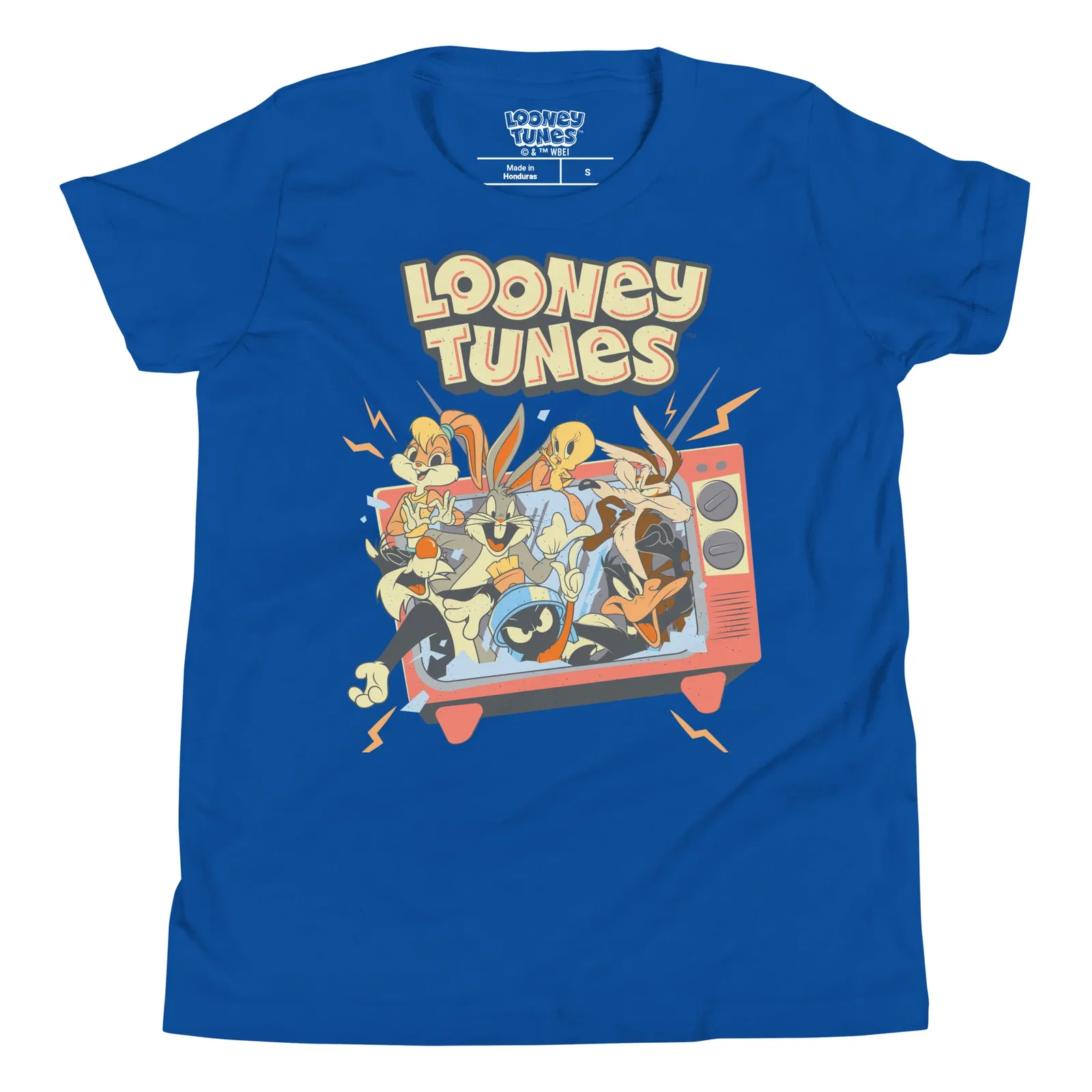 Image of Looney Tunes Youth T-shirt Saturday Morning TV