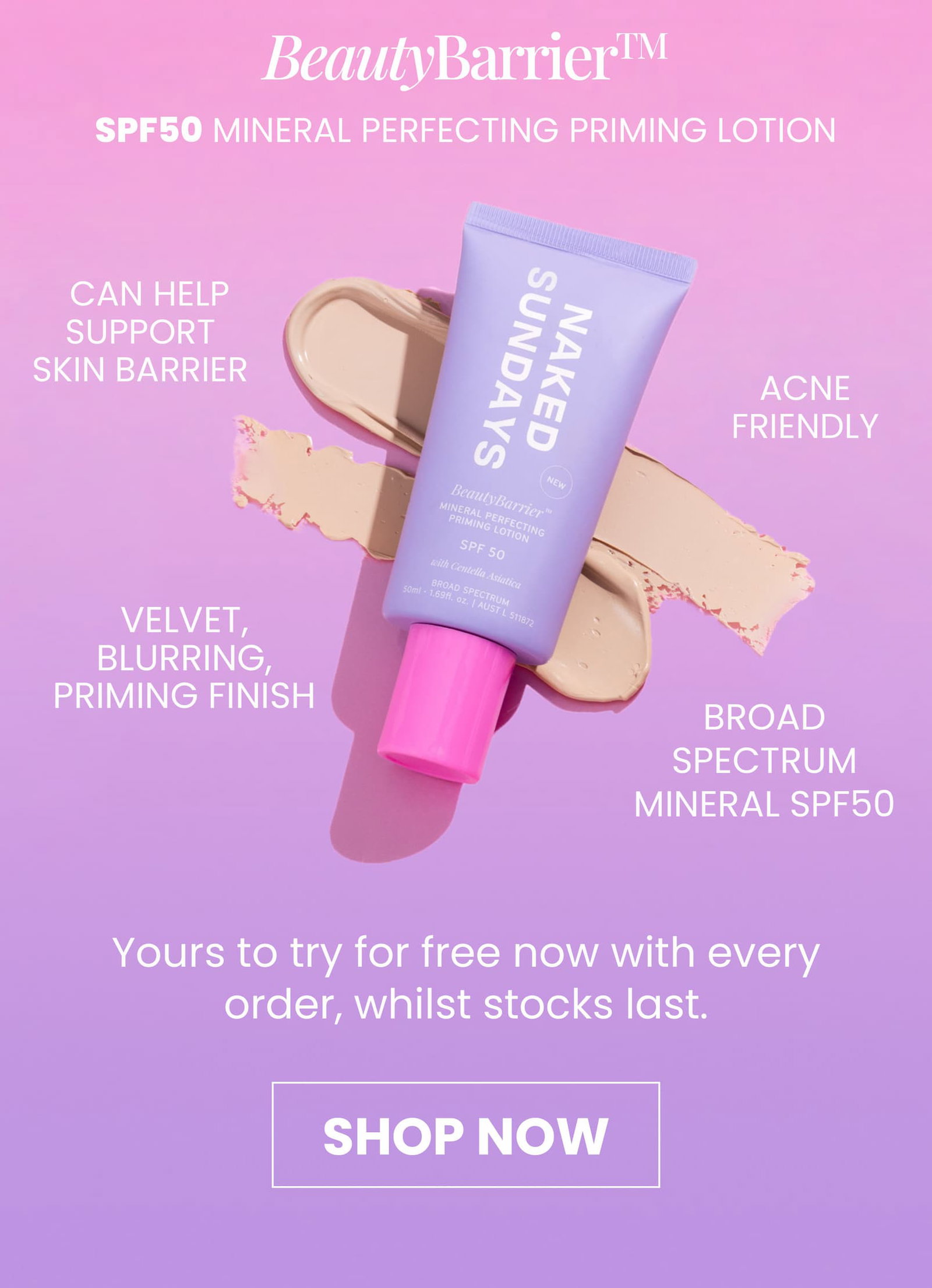 BeautyBarrier Mineral Priming Lotion