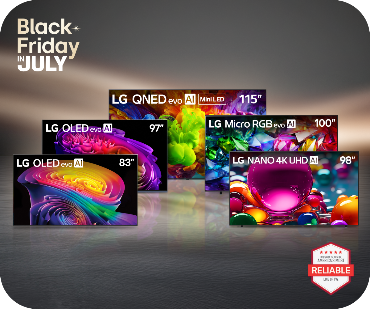 Black Friday in July Big Screen TV Image