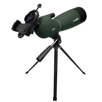 SvbonySV28 Spotting Scope 25x-75x Wide Zoom Range 70mm Large Aperture K9Porro High-Index 45° Angle Eyepiece Dynamic Focus IPX4 Waterproof Portable Telescope for Birdwatching Camping