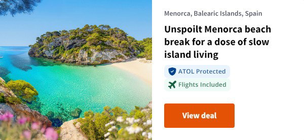 Unspoilt Menorca beach break for a dose of slow island living