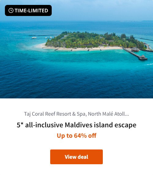 5* all-inclusive Maldives island escape