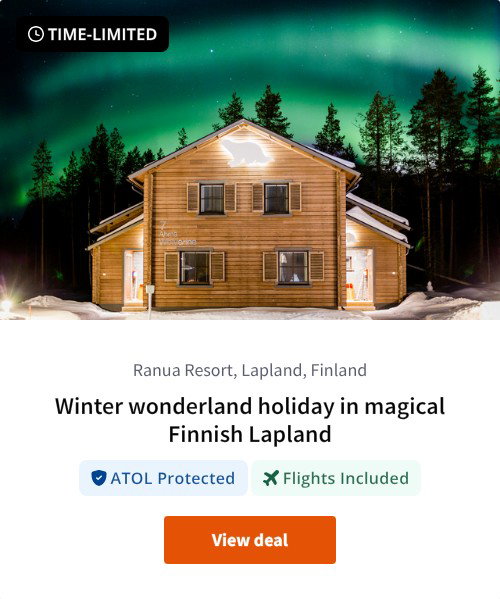 Winter wonderland holiday in magical Finnish Lapland