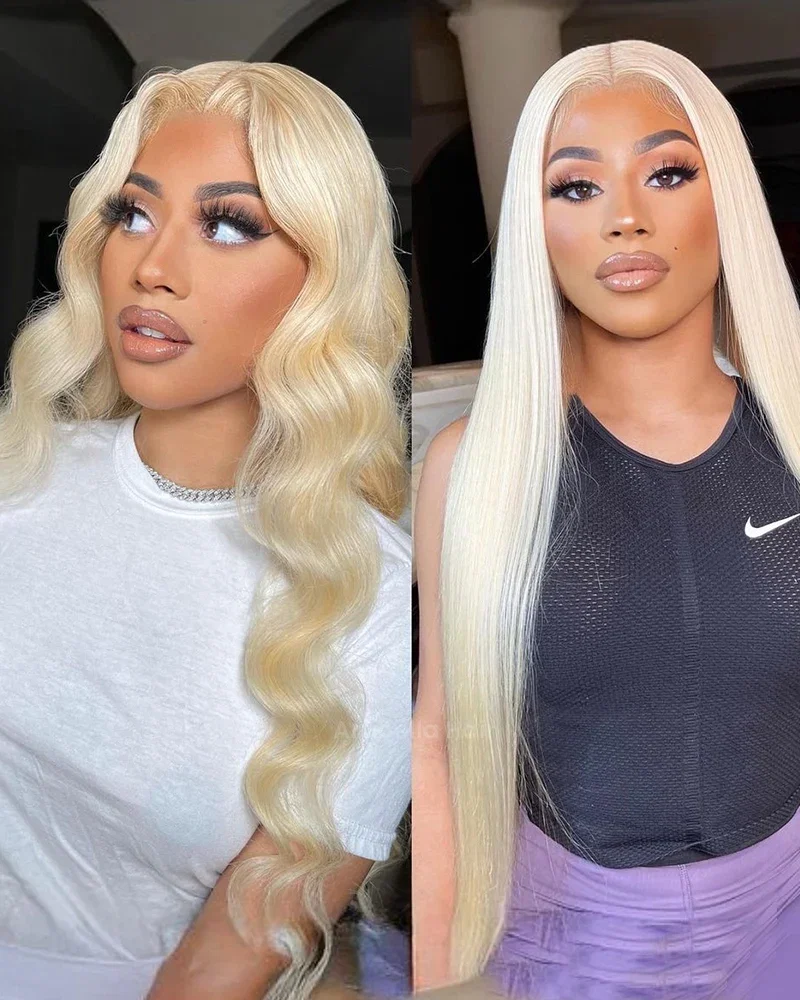 Arabella 【30" Super Sale】 6x5 invisible knots & 13x4 Frontal Lace 613 Blonde Straight Wig Invisible Knots