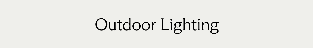 Outdoor Lighting