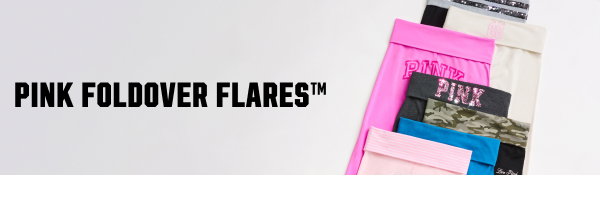 Pink foldover flares 