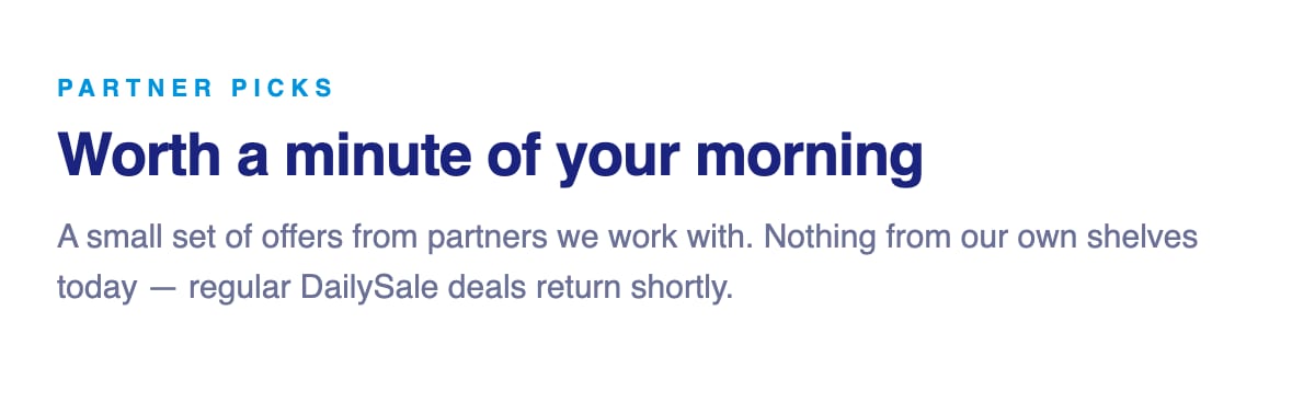 Partner offers picked for you