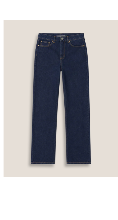 Kim Straight Leg Mid Rise Jeans