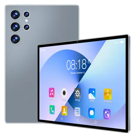 4G Android Tablet 10.1 Inch 16GB 512GB Storage WIFI Dual SIM Long Battery Device Grey Sleek Multimedia Christmas Gifts