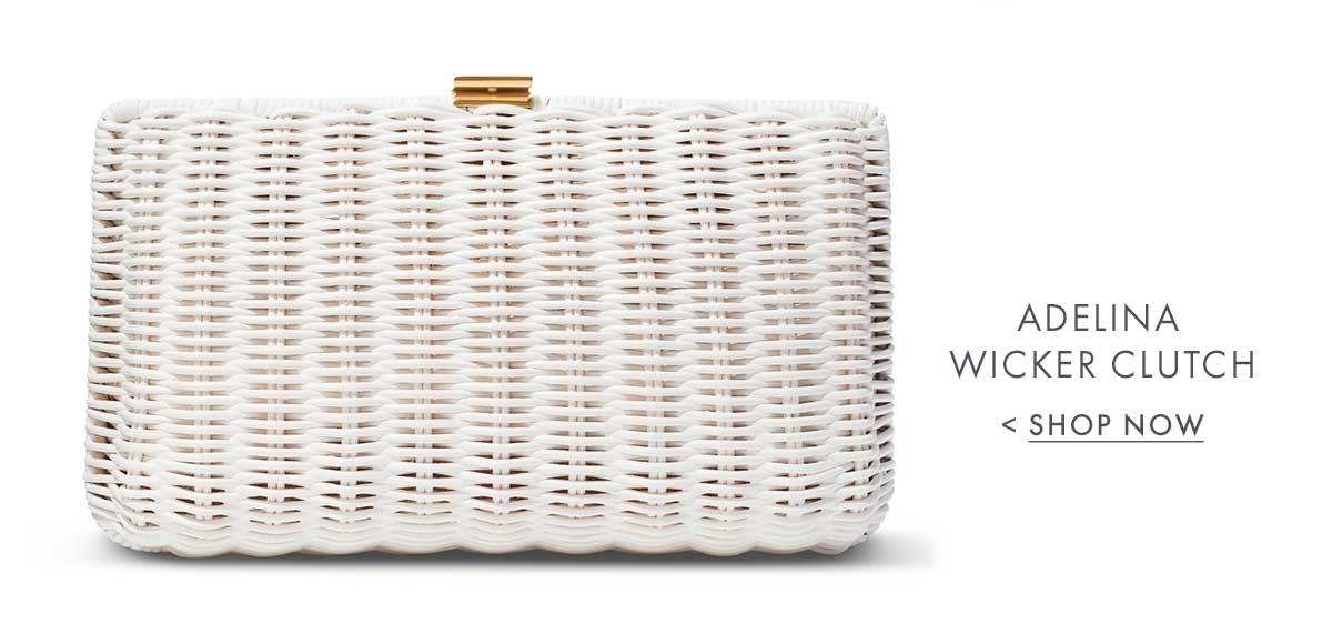Adelina Wicker Clutch