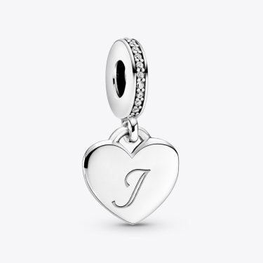 Engraved Charm Letter J