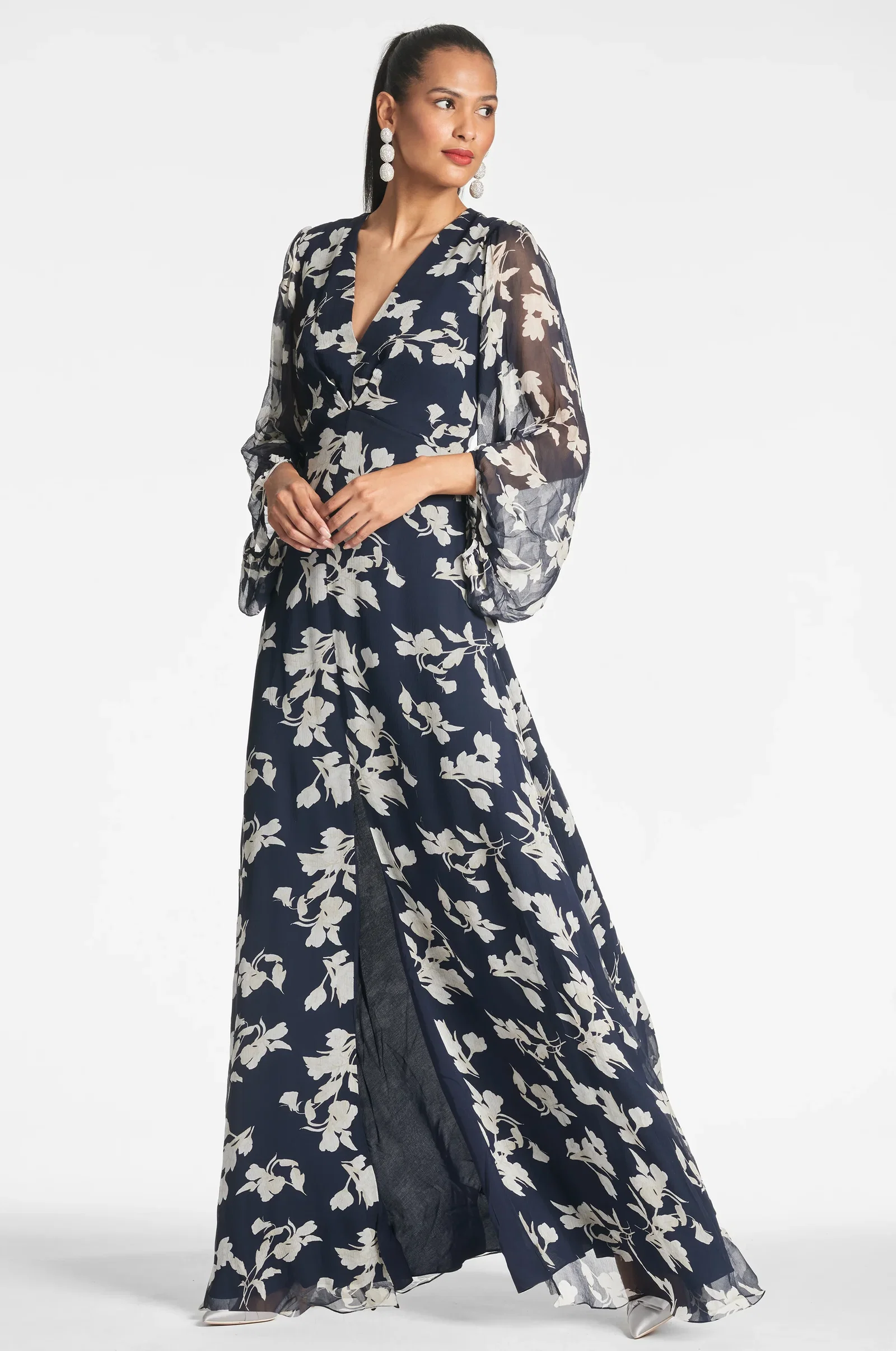 Image of JENNY GOWN - NAVY VENETIA PETAL