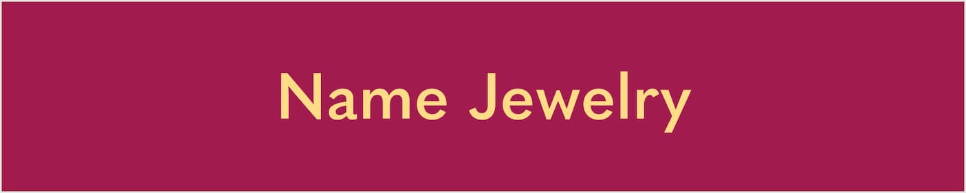 Name Jewelry