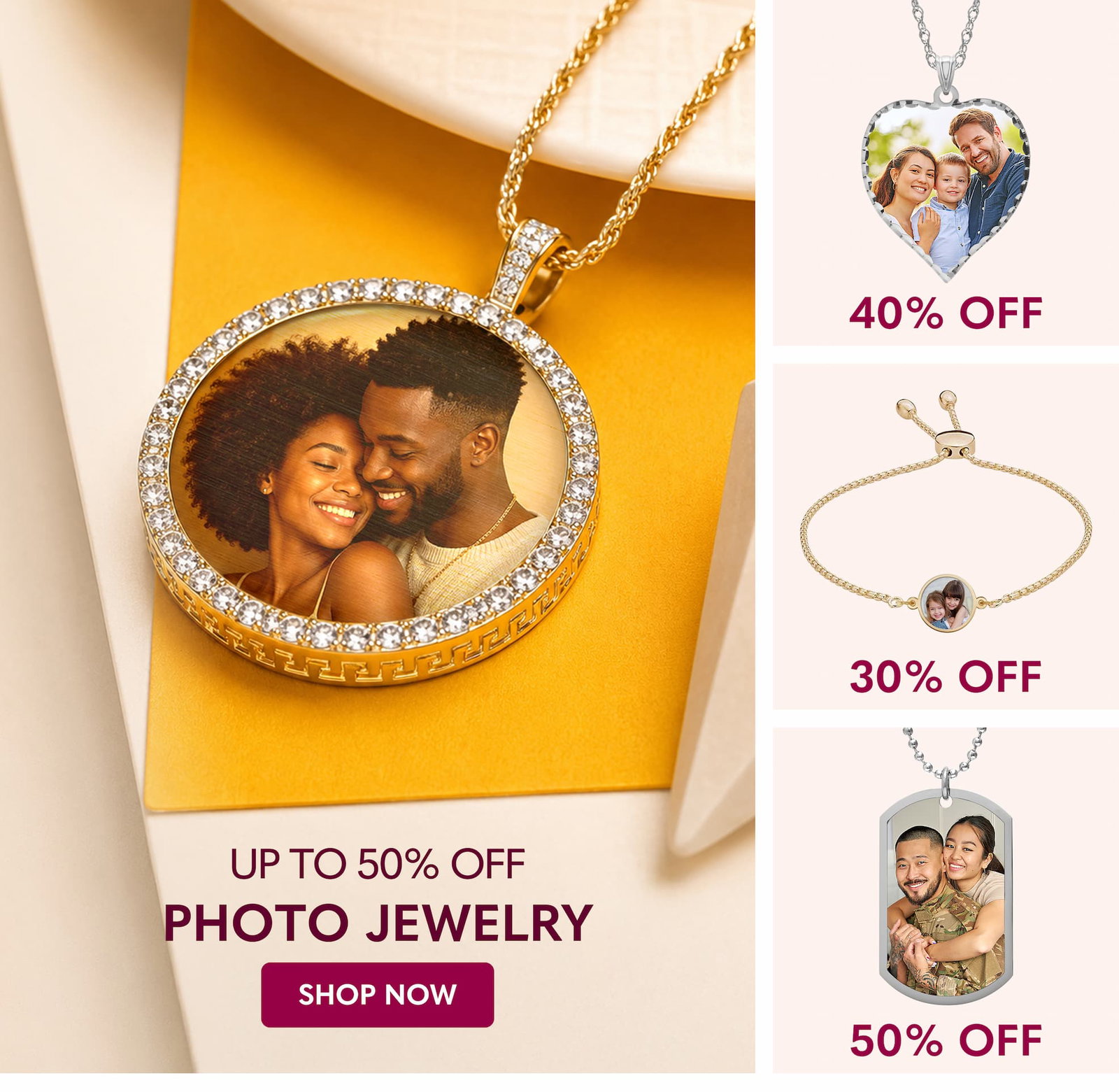 Photo Engraved Jewelry