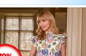Beautiful Printed Broderie Dress