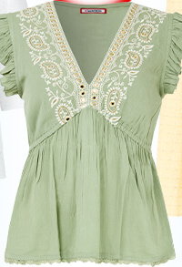 Francesca Embroidered Top