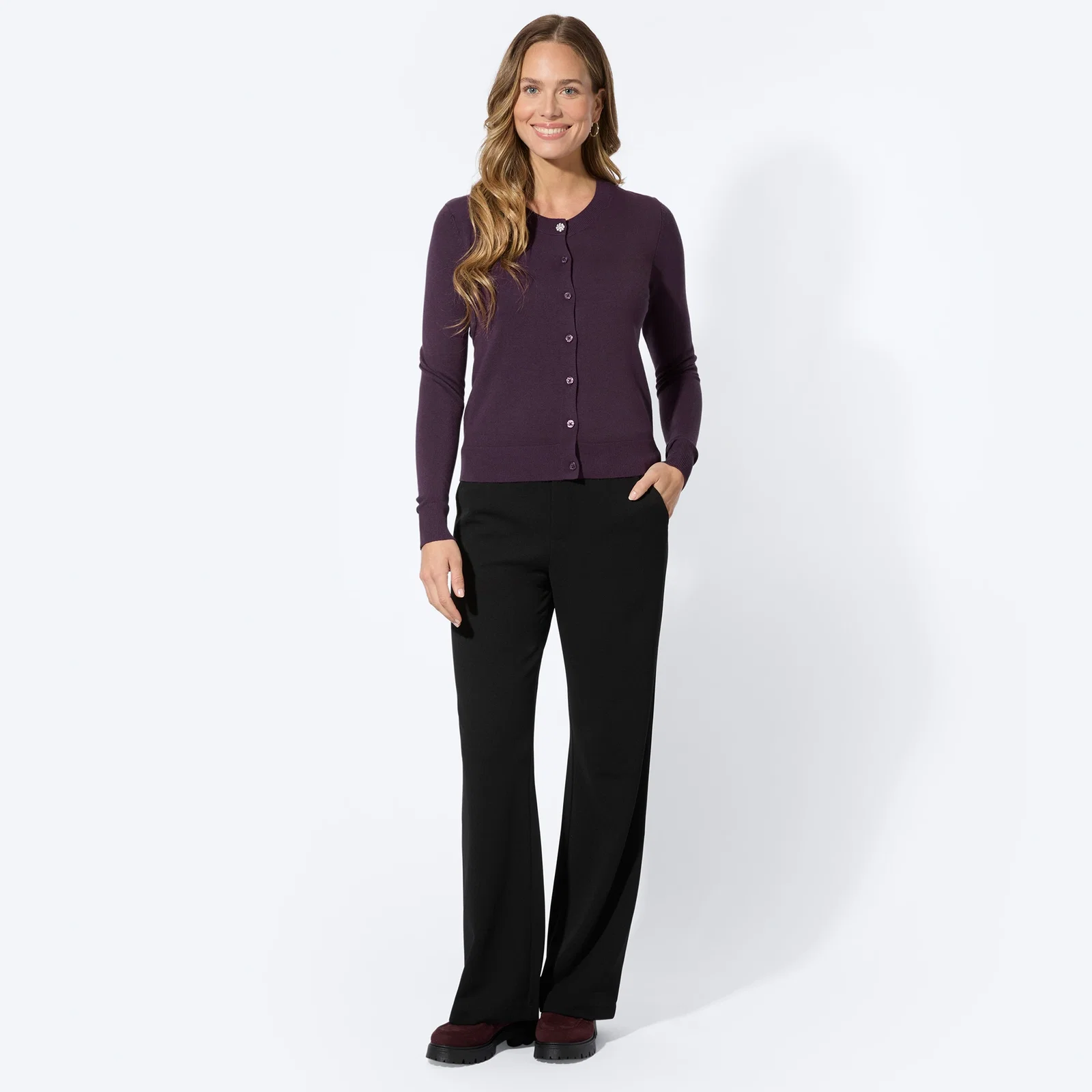 Damen-Hose mit breitem Bund