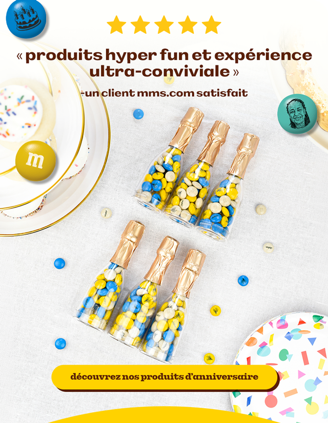DÉCOUVREZ NOS PRODUITS D’ANNIVERSAIRE