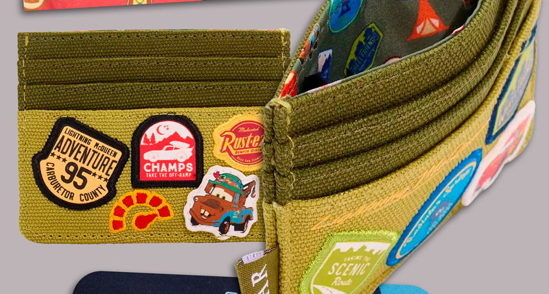 Loungefly Disney Pixar Cars Canvas Icons Card Holder
