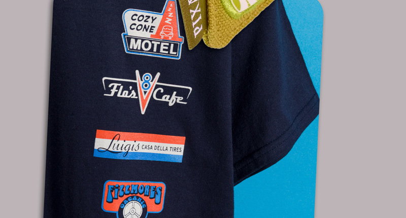 Radiator Springs Navy T-Shirt Front Print 2