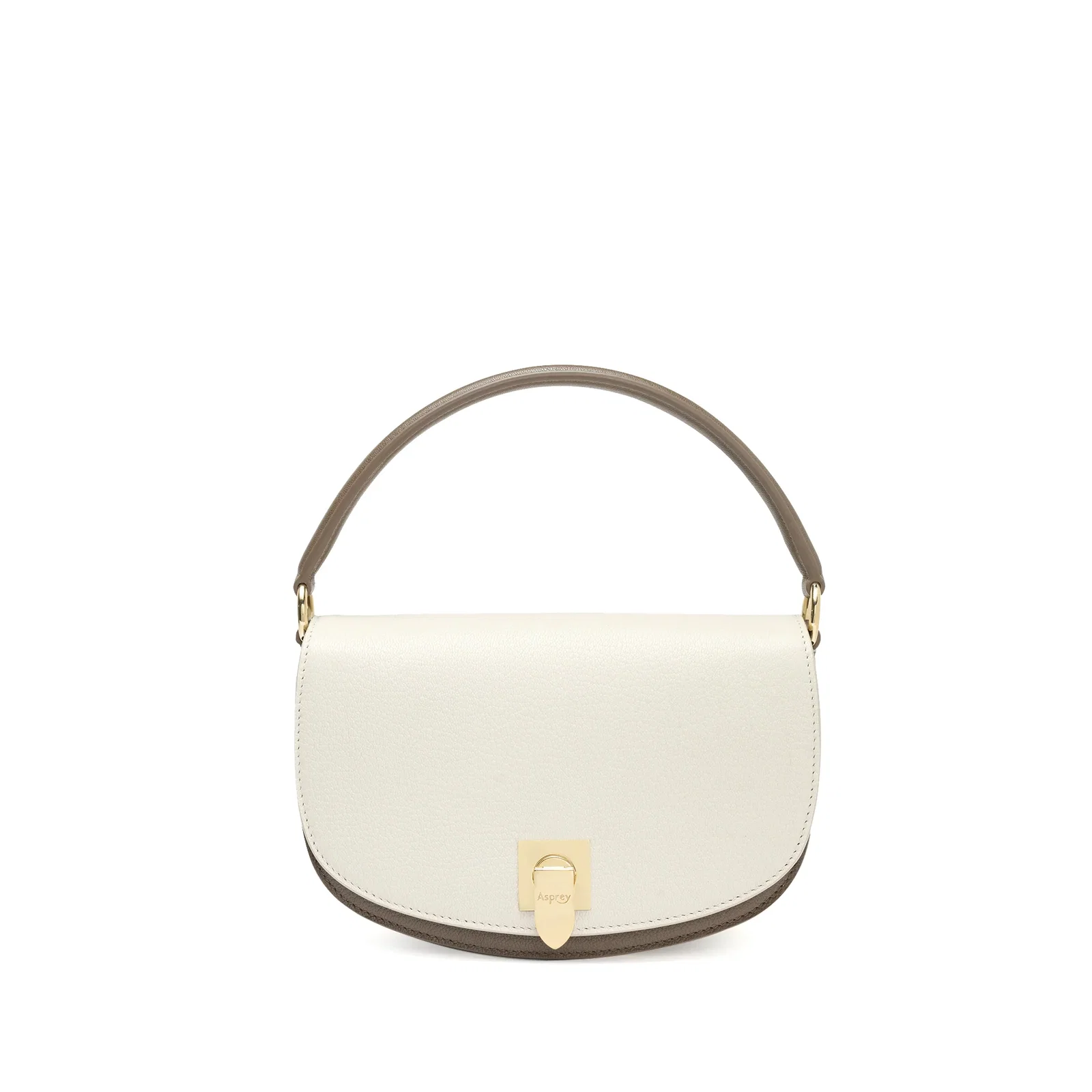 Image of Polo Top Handle Handbag in Pebble Grain Leather