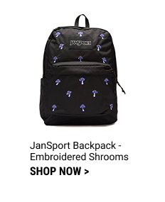 JANSPORT BACKPACK - EMBRIODERED SHROOMS